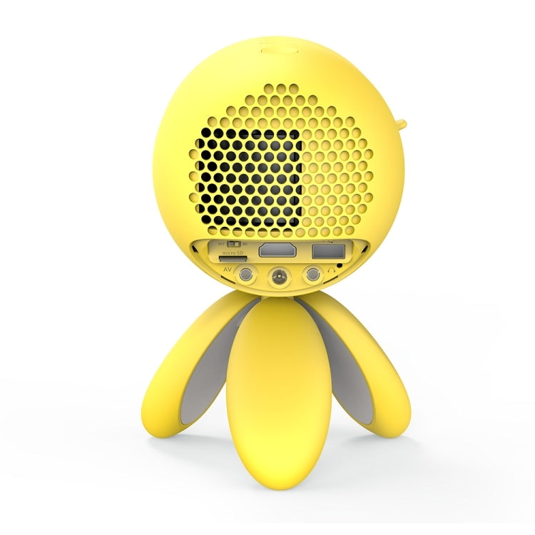 YG220 Same Screen Version Children Projector Mini LED Portable Home Speaker Projector, Plug Type:AU Plug(Yellow) - Mini Projector by PMC Jewellery | Online Shopping South Africa | PMC Jewellery | Buy Now Pay Later Mobicred