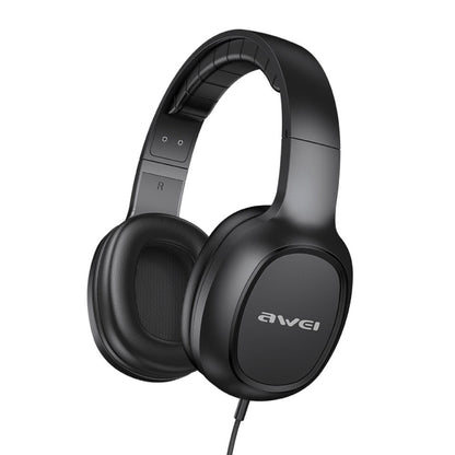 awei GM-6 3.5mm Stereo Wired Headset(Black) - Multimedia Headset by awei | Online Shopping South Africa | PMC Jewellery | Buy Now Pay Later Mobicred