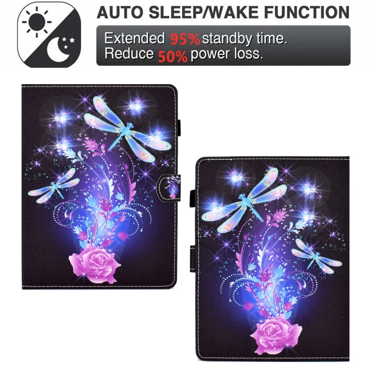 For 10 inch Tablet Electric Pressed TPU Leather Tablet Case(Butterfly) - 10 - 11 inch by PMC TechLife | Online Shopping South Africa | PMC TechLife | Buy Now Pay Later Mobicred