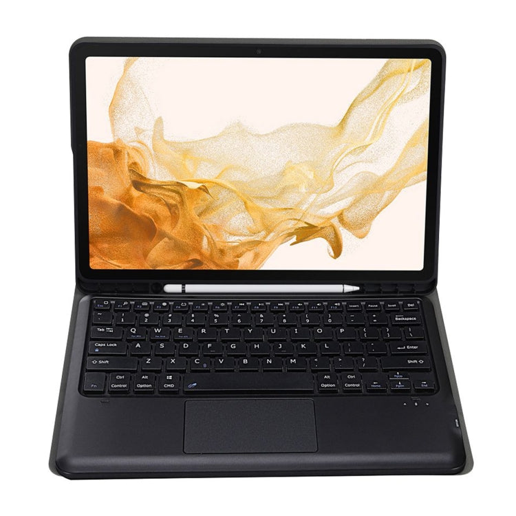A800B-A Split Bluetooth Keyboard Leather Case with Holder & Pen Slot & Touchpad For Samsung Galaxy Tab S8+ X800(Black) - free shipping - PMC TechLife - Order now!
