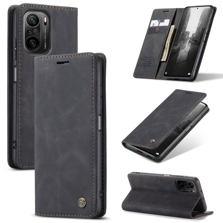 For Xiaomi Redmi K40 / K40 Pro / Poco F3／Mi 11i／Mi 11X／Mi 11X Pro CaseMe 013 Multifunctional Leather Phone Case(Black) - Xiaomi Cases by CaseMe | Online Shopping South Africa | PMC Jewellery | Buy Now Pay Later Mobicred