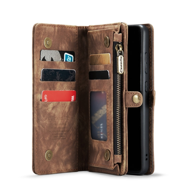 For Samsung Galaxy S22 5G CaseMe-008 Detachable Multifunctional Horizontal Flip Leather Case(Brown) - free shipping - PMC TechLife - Order now!