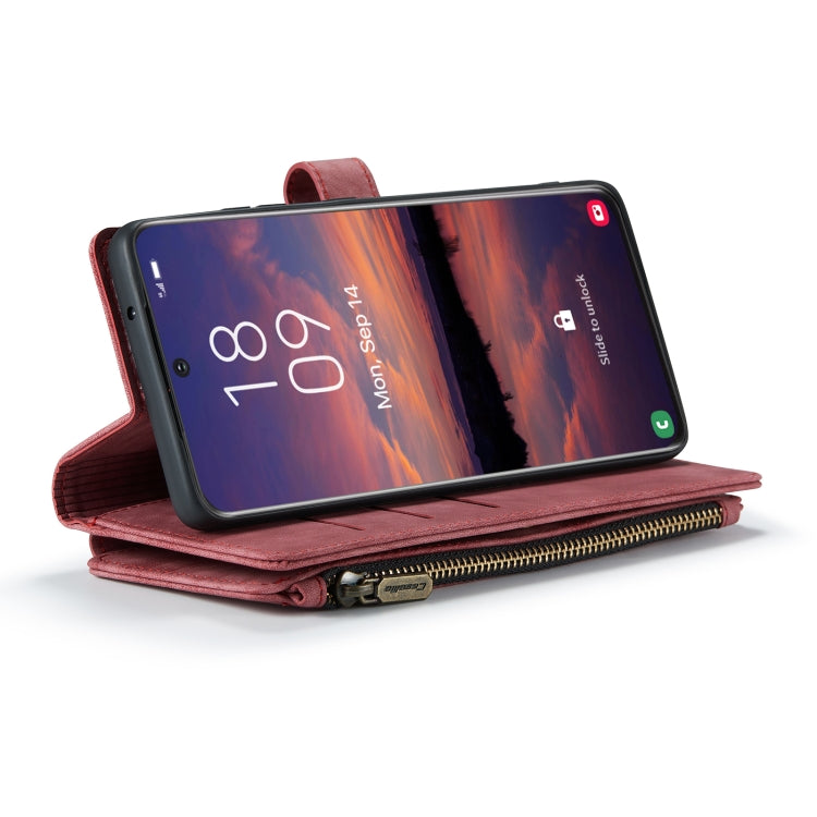For Samsung Galaxy S22 5G CaseMe C30 Multifunctional Phone Leather Case with Holder & Card Slot & Wallet(Red) - free shipping - PMC Jewellery - Order now!
