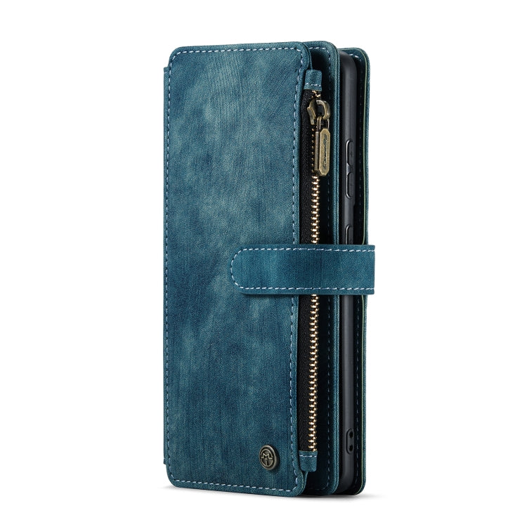 For Samsung Galaxy S22 5G CaseMe C30 Multifunctional Phone Leather Case with Holder & Card Slot & Wallet(Blue) - free shipping - PMC Jewellery - Order now!