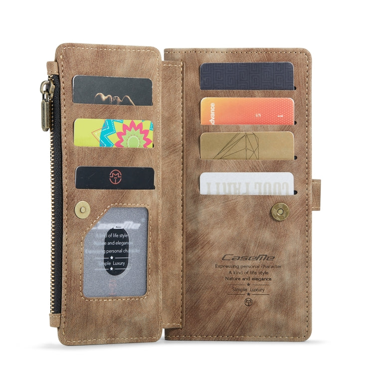For Samsung Galaxy S22+ 5G CaseMe C30 Multifunctional Phone Leather Case with Holder & Card Slot & Wallet(Brown) - free shipping - PMC Jewellery - Order now!