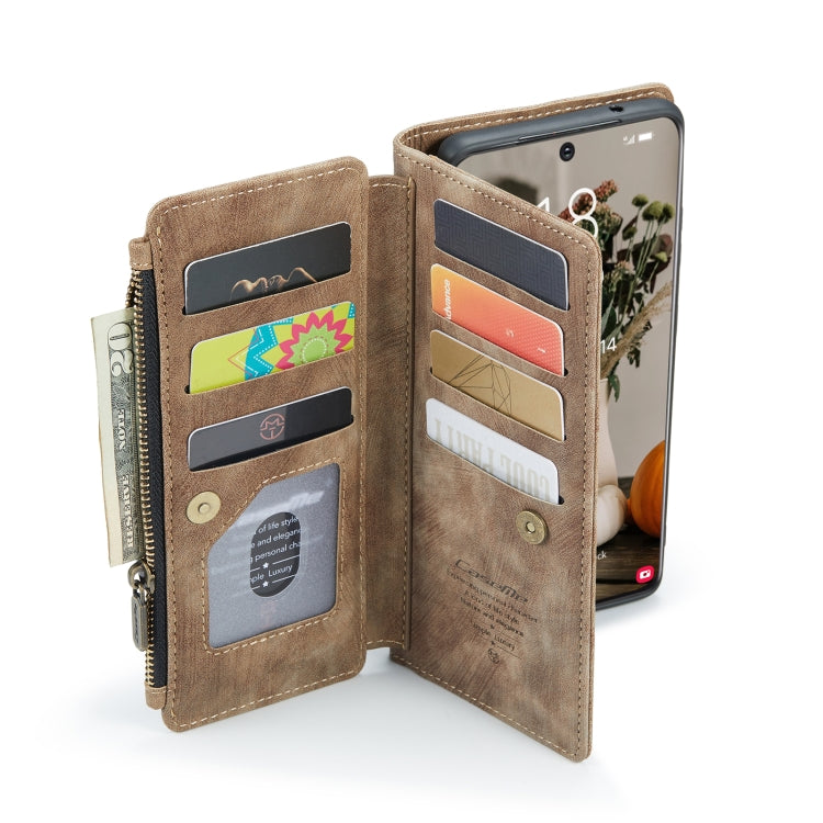 For Samsung Galaxy S22+ 5G CaseMe C30 Multifunctional Phone Leather Case with Holder & Card Slot & Wallet(Brown) - free shipping - PMC Jewellery - Order now!