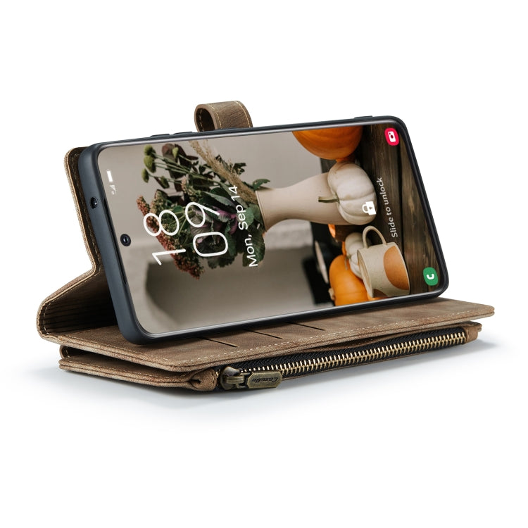For Samsung Galaxy S22+ 5G CaseMe C30 Multifunctional Phone Leather Case with Holder & Card Slot & Wallet(Brown) - free shipping - PMC Jewellery - Order now!