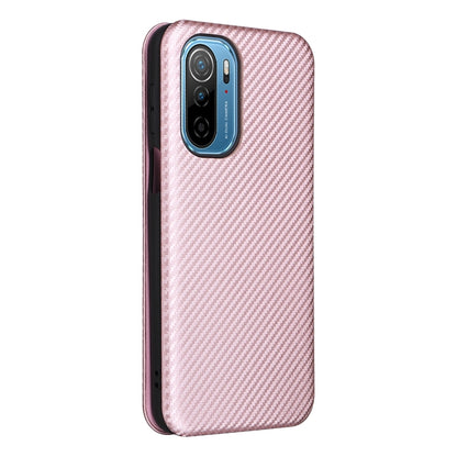 For Ulefone Note 13P Carbon Fiber Texture Horizontal Flip PU Phone Case(Pink) - Ulefone Cases by PMC Jewellery | Online Shopping South Africa | PMC Jewellery | Buy Now Pay Later Mobicred