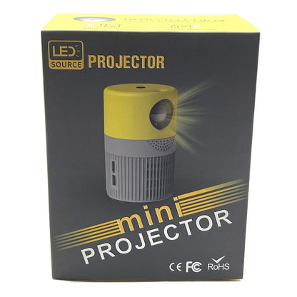 T400 100 inch Screen 3000 Lumens LED Mini Projector, Plug Type:AU Plug(Grey Yellow) - Mini Projector by PMC Jewellery | Online Shopping South Africa | PMC Jewellery | Buy Now Pay Later Mobicred