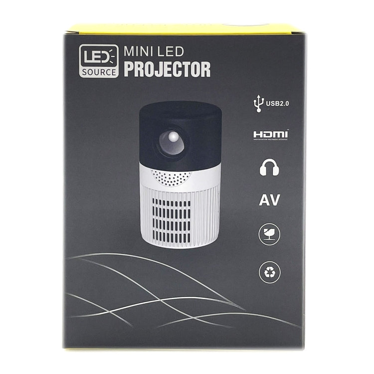T400 100 inch Screen 3000 Lumens LED Mini Projector, Plug Type:AU Plug(Black White) - Mini Projector by PMC TechLife | Online Shopping South Africa | PMC TechLife | Buy Now Pay Later Mobicred