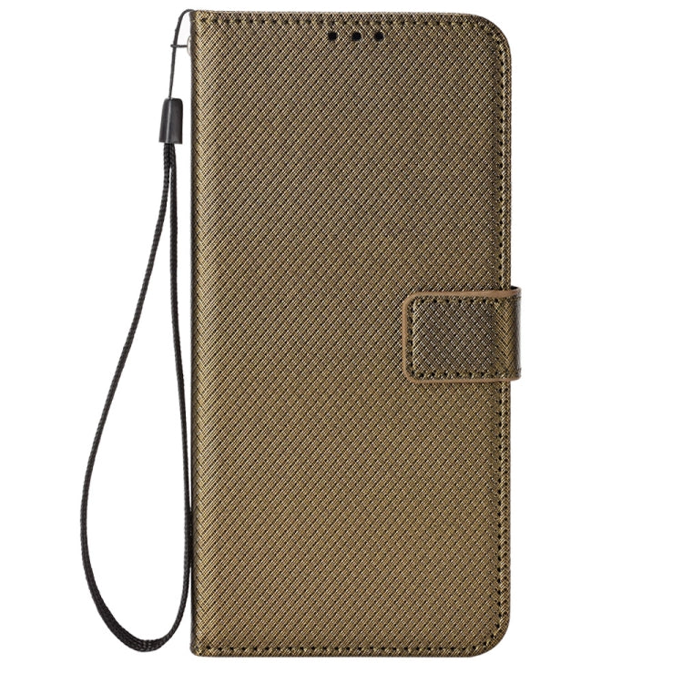 For Blackview A55 Diamond Texture Leather Phone Case(Brown) - More Brand by PMC TechLife | Online Shopping South Africa | PMC TechLife | Buy Now Pay Later Mobicred