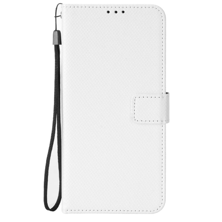 For Blackview A70 2021 Diamond Texture Leather Phone Case(White) - More Brand by PMC TechLife | Online Shopping South Africa | PMC TechLife