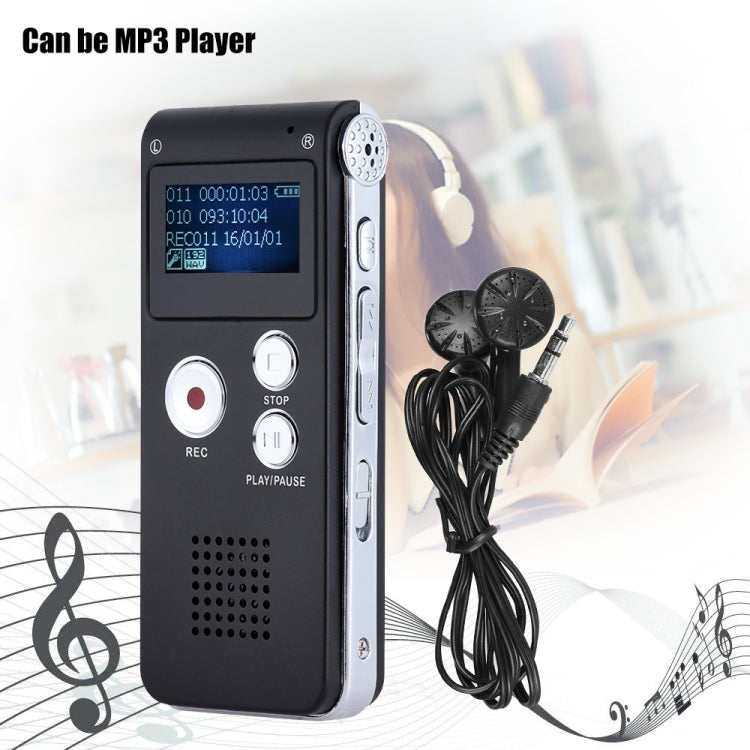 SK-012 4GB USB Dictaphone Digital Audio Voice Recorder with WAV MP3 Player VAR Function(Grey) - Other Style by PMC Jewellery | Online Shopping South Africa | PMC Jewellery | Buy Now Pay Later Mobicred