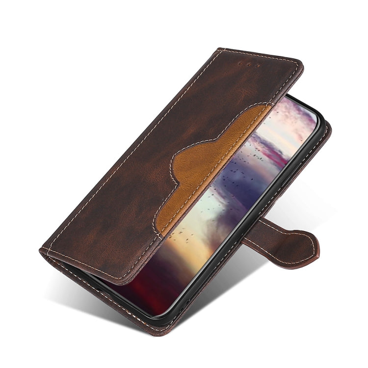 For Doogee N40 Pro Skin Feel Straw Hat Magnetic Buckle Leather Phone Case(Brown) - Doogee Cases by PMC Jewellery | Online Shopping South Africa | PMC Jewellery | Buy Now Pay Later Mobicred