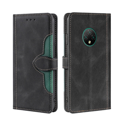 For Doogee X95 Skin Feel Straw Hat Magnetic Buckle Leather Phone Case(Black) - Doogee Cases by PMC Jewellery | Online Shopping South Africa | PMC Jewellery | Buy Now Pay Later Mobicred