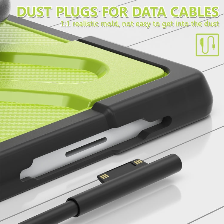 For MicroSoft Surface Pro 4 / 5 / 6 / 7 TPU + PC Tablet Case(Yellow Green) - Others by PMC TechLife | Online Shopping South Africa | PMC TechLife | Buy Now Pay Later Mobicred