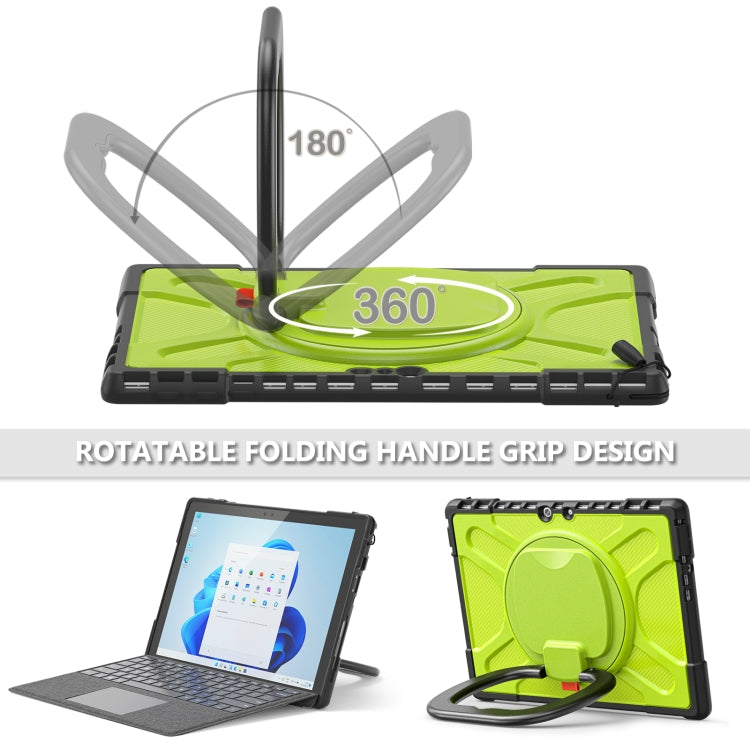 For MicroSoft Surface Pro 4 / 5 / 6 / 7 TPU + PC Tablet Case(Yellow Green) - Others by PMC TechLife | Online Shopping South Africa | PMC TechLife | Buy Now Pay Later Mobicred