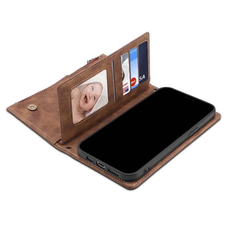For Google Pixel 7 5G Retro Frosted Horizontal Flip Leather Phone Case(Brown) - Google Cases by PMC TechLife | Online Shopping South Africa | PMC TechLife | Buy Now Pay Later Mobicred