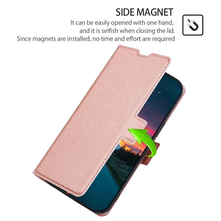 For Doogee Y8 Ultra-thin Voltage Side Buckle PU + TPU Leather Phone Case(Rose Gold) - More Brand by PMC TechLife | Online Shopping South Africa | PMC TechLife | Buy Now Pay Later Mobicred