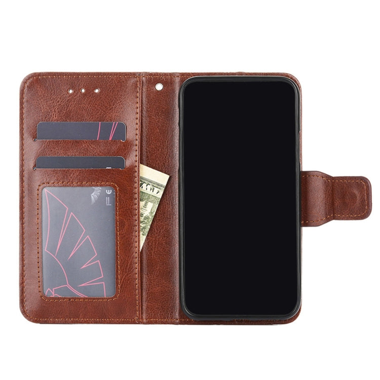 For Blackview A70 Crystal Texture Leather Phone Case(Brown) - More Brand by PMC Jewellery | Online Shopping South Africa | PMC Jewellery | Buy Now Pay Later Mobicred