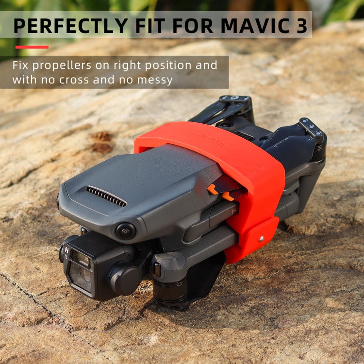 Sunnylife M3-SJ359 Silicone Paddle Storage Holder Beam Propeller for DJI Mavic 3(Black) - Others by Sunnylife | Online Shopping South Africa | PMC TechLife | Buy Now Pay Later Mobicred