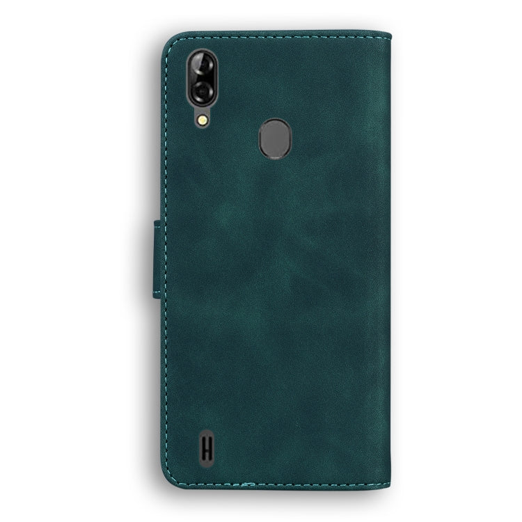 For Blackview A60 Pro Skin Feel Pure Color Flip Leather Phone Case(Green) - More Brand by PMC Jewellery | Online Shopping South Africa | PMC Jewellery | Buy Now Pay Later Mobicred