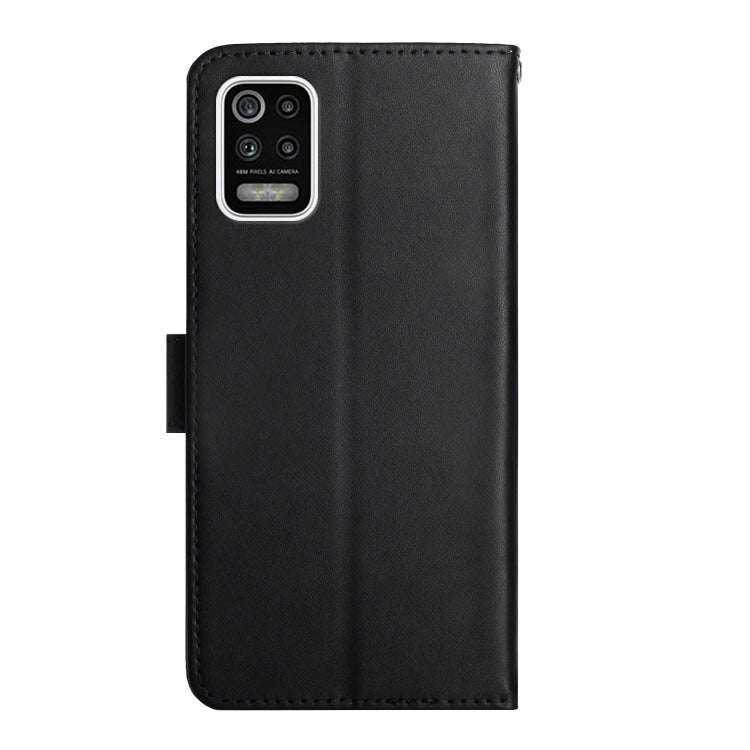 For LG K42 Genuine Leather Fingerprint-proof Flip Phone Case(Black) - LG by PMC TechLife | Online Shopping South Africa | PMC TechLife | Buy Now Pay Later Mobicred