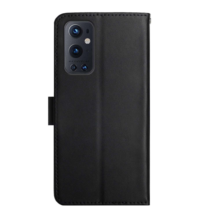 For OnePlus 9 Pro Genuine Leather Fingerprint-proof Horizontal Flip Phone Case(Black) - OnePlus Cases by PMC TechLife | Online Shopping South Africa | PMC TechLife | Buy Now Pay Later Mobicred