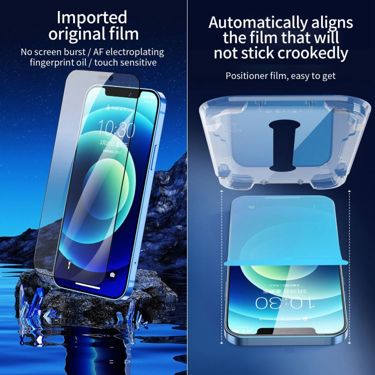 For iPhone 16e / 13 / 13 Pro Fast Attach Dust-proof Anti-static Tempered Glass Film - iPhone 13 Tempered Glass by PMC TechLife | Online Shopping South Africa | PMC TechLife | Buy Now Pay Later Mobicred