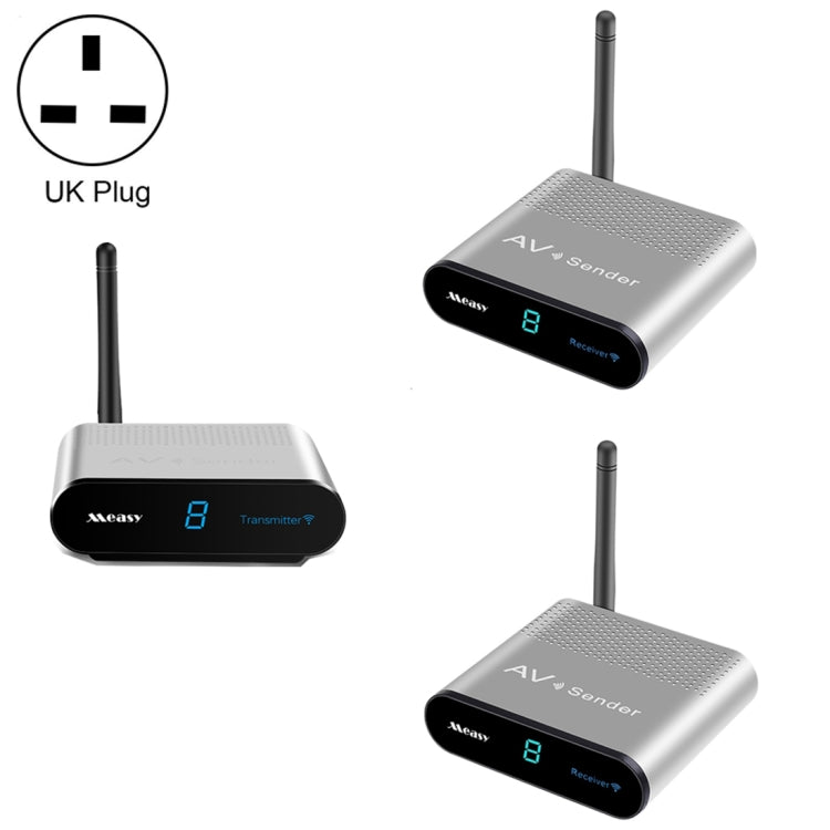 Measy AV530-2 5.8GHz Wireless Audio / Video Transmitter + 2 Receiver, Transmission Distance: 300m, UK Plug - Set Top Box & Accessories by Measy | Online Shopping South Africa | PMC Jewellery | Buy Now Pay Later Mobicred