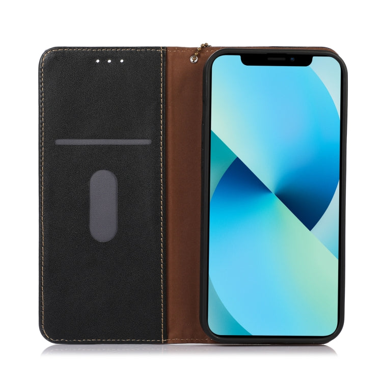 For Kyocera Digno BX2 KHAZNEH Nappa Top Layer Cowhide Leather Phone Case(Black) - More Brand by PMC TechLife | Online Shopping South Africa | PMC TechLife | Buy Now Pay Later Mobicred