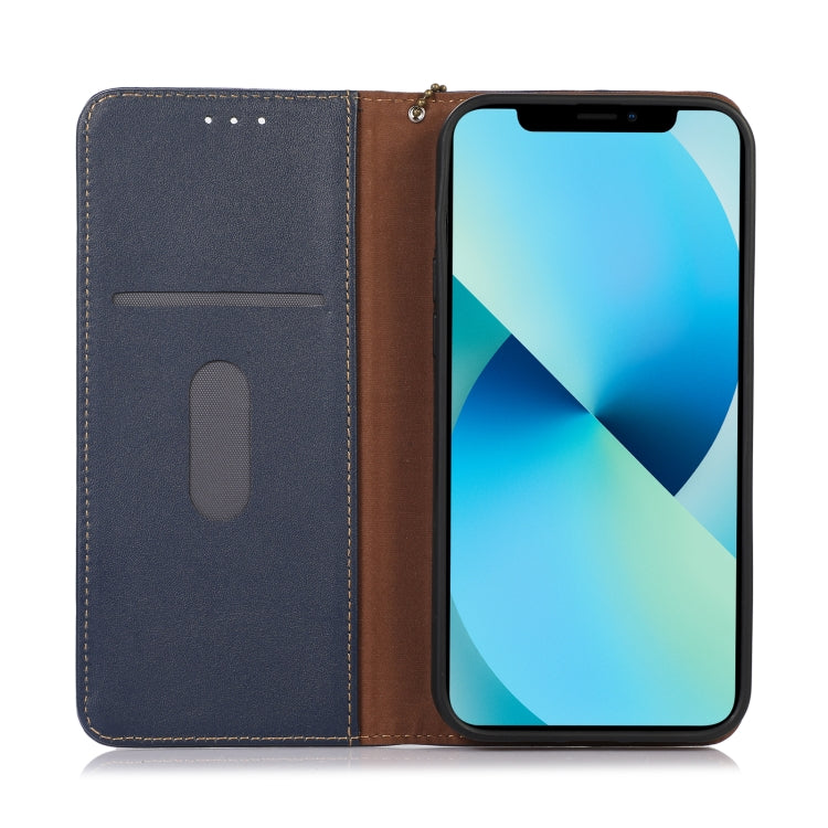 For Google Pixel 7 Pro 5G KHAZNEH Nappa Top Layer Cowhide Leather Phone Case(Blue) - Google Cases by PMC TechLife | Online Shopping South Africa | PMC TechLife | Buy Now Pay Later Mobicred