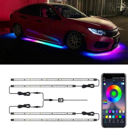 Car Modification Symphony Voice Control LED Chassis Lights, Specification:2 x 60cm + 2 x 90cm - Atmosphere lights by PMC Jewellery | Online Shopping South Africa | PMC Jewellery | Buy Now Pay Later Mobicred