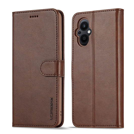 For OPPO A96 5G / Reno7 Z 5G LC.IMEEKE Calf Texture Leather Phone Case(Coffee) - OPPO Cases by LC.IMEEKE | Online Shopping South Africa | PMC Jewellery | Buy Now Pay Later Mobicred