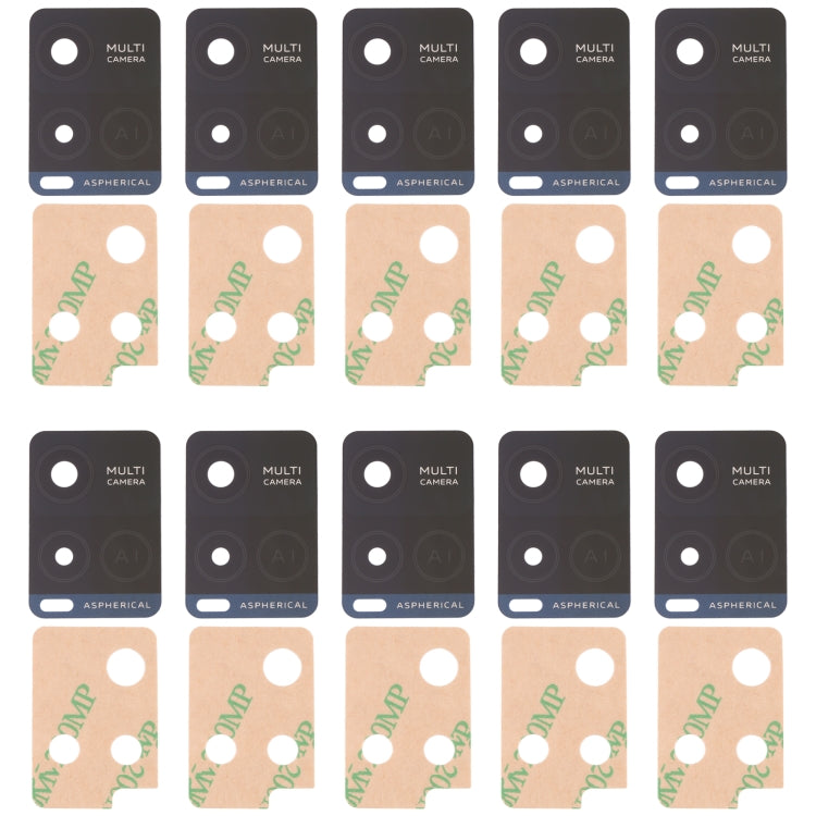 For vivo Y32 V2158A 10pcs Back Camera Lens - Camera Parts by PMC TechLife | Online Shopping South Africa | PMC TechLife