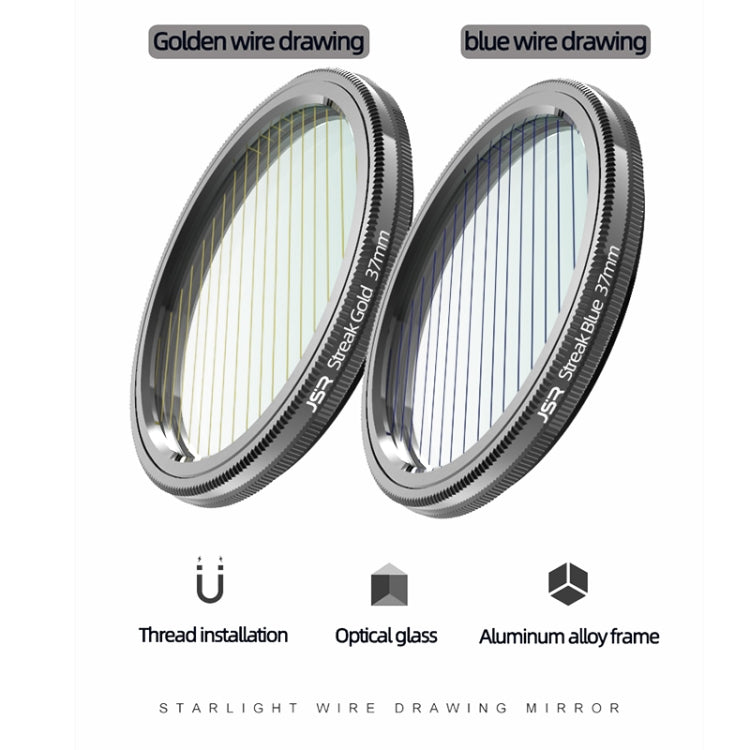 JSR Starlight Drawing Camera Lens Filter, Size:46mm(Streak Blue) - free shipping - PMC TechLife - Order now!