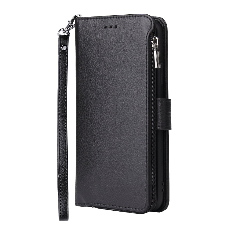 For Huawei P40 Microfiber Zipper Horizontal Flip Leather Case(Black) - free shipping - PMC TechLife - Order now!