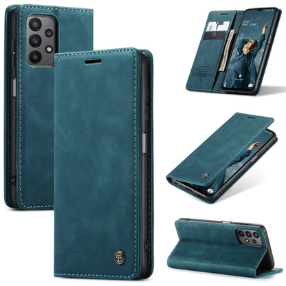 For Samsung Galaxy A23 CaseMe 013 Multifunctional Horizontal Flip Leather Phone Case(Blue) - Galaxy Phone Cases by CaseMe | Online Shopping South Africa | PMC Jewellery | Buy Now Pay Later Mobicred