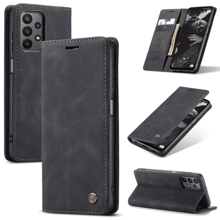 For Samsung Galaxy A23 CaseMe 013 Multifunctional Horizontal Flip Leather Phone Case(Black) - Galaxy Phone Cases by CaseMe | Online Shopping South Africa | PMC Jewellery | Buy Now Pay Later Mobicred