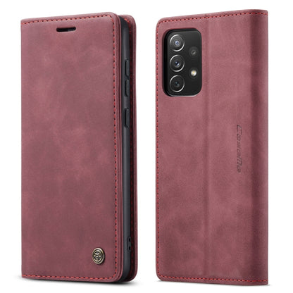 For Samsung Galaxy A73 5G CaseMe 013 Multifunctional Horizontal Flip Leather Phone Case(Wine Red) - Galaxy Phone Cases by CaseMe | Online Shopping South Africa | PMC Jewellery | Buy Now Pay Later Mobicred