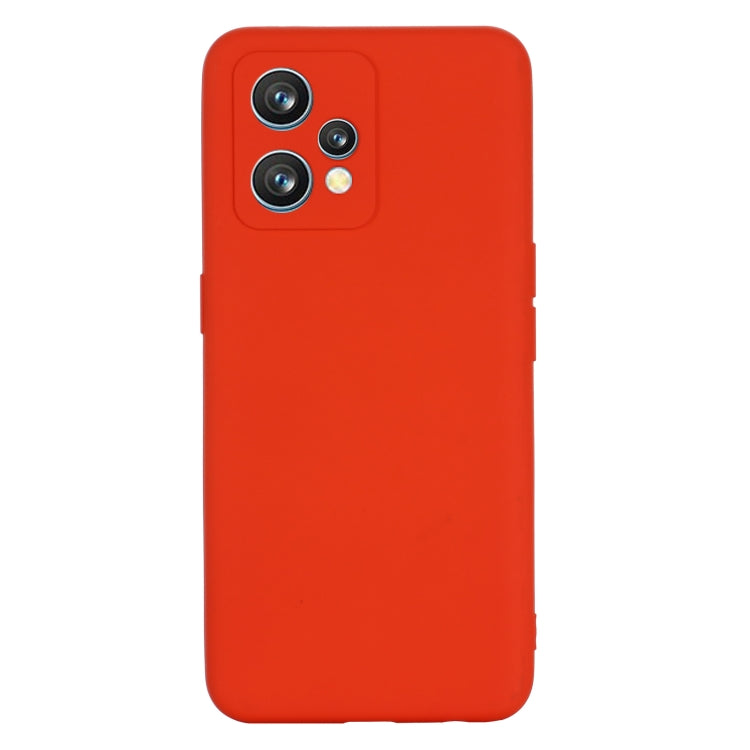 For OPPO Realme 9 Pro+ 5G Global Pure Color Liquid Silicone Shockproof Full Coverage Phone Case(Red) - Realme Cases by PMC Jewellery | Online Shopping South Africa | PMC Jewellery | Buy Now Pay Later Mobicred