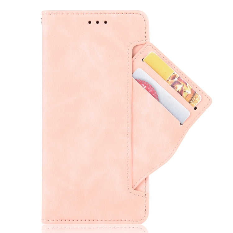 For Blackview A95 Skin Feel Calf Texture Card Slots Leather Phone Case(Pink) - More Brand by PMC Jewellery | Online Shopping South Africa | PMC Jewellery