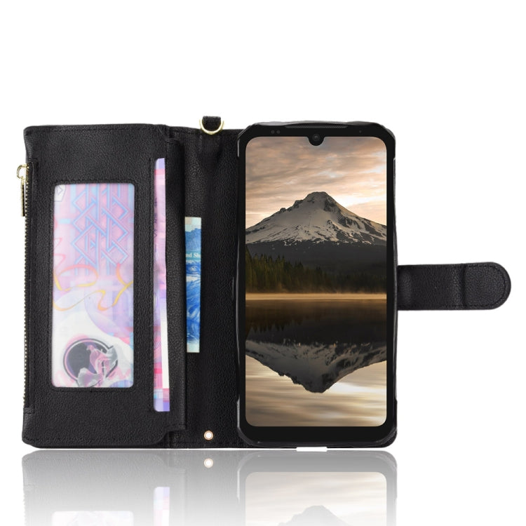 For Doogee S86 / S86 Pro Litchi Texture Zipper Leather Phone Case(Black) - Doogee Cases by PMC TechLife | Online Shopping South Africa | PMC TechLife | Buy Now Pay Later Mobicred
