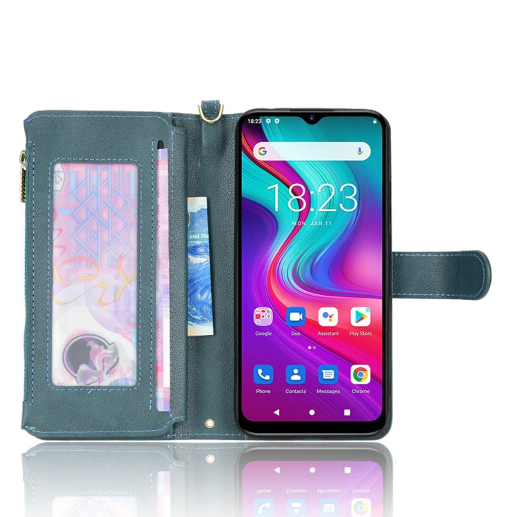 For Doogee X96 Pro Litchi Texture Zipper Leather Phone Case(Green) - Doogee Cases by PMC Jewellery | Online Shopping South Africa | PMC Jewellery | Buy Now Pay Later Mobicred