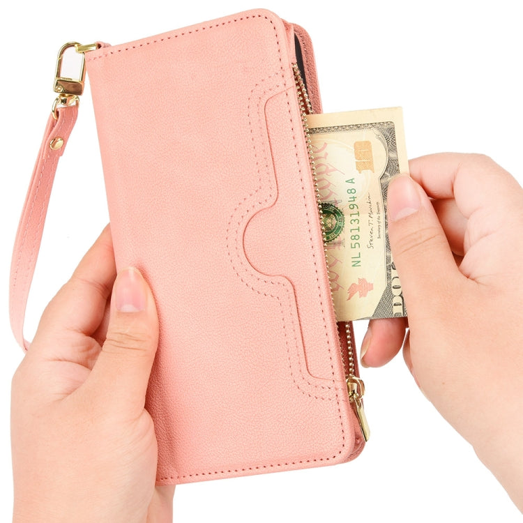 For Doogee X96 Pro Litchi Texture Zipper Leather Phone Case(Pink) - Doogee Cases by PMC TechLife | Online Shopping South Africa | PMC TechLife | Buy Now Pay Later Mobicred