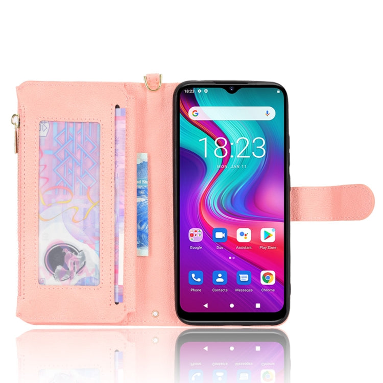For Doogee X96 Pro Litchi Texture Zipper Leather Phone Case(Pink) - Doogee Cases by PMC Jewellery | Online Shopping South Africa | PMC Jewellery | Buy Now Pay Later Mobicred