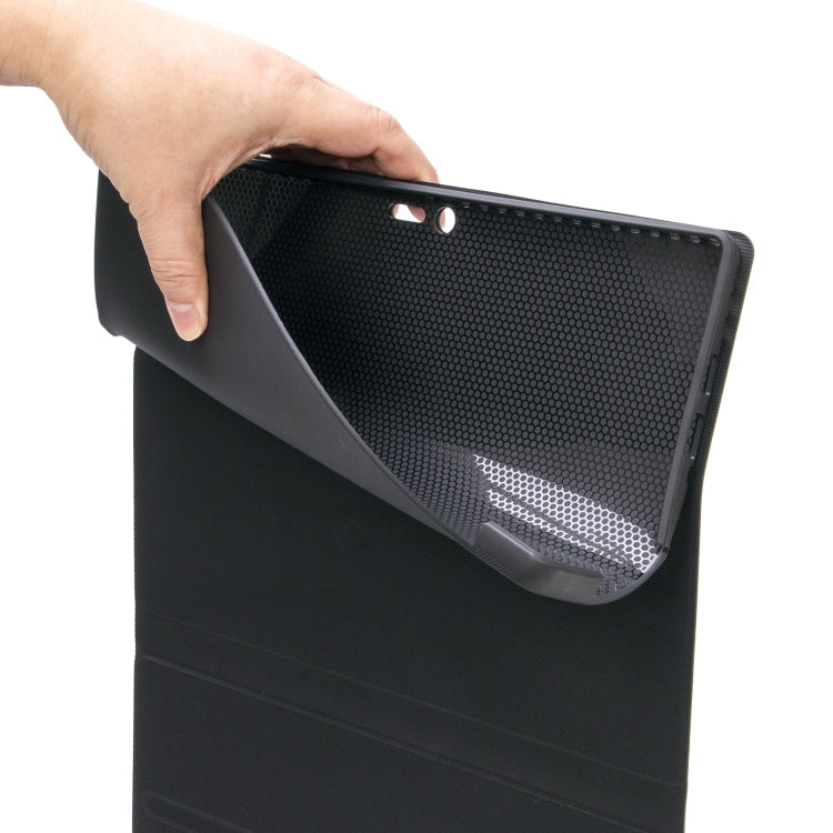 SF128-A Tree Texture Touchpad Bluetooth Keyboard Leather Tablet Case For Microsoft Surface Pro 8(Black) - Others Keyboard by PMC TechLife | Online Shopping South Africa | PMC TechLife