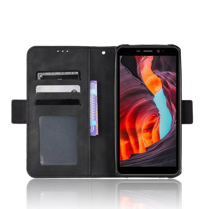 For Ulefone Armor X10 / X10 Pro Skin Feel Calf Texture Card Slots Leather Phone Case(Black) - Ulefone Cases by PMC Jewellery | Online Shopping South Africa | PMC Jewellery | Buy Now Pay Later Mobicred