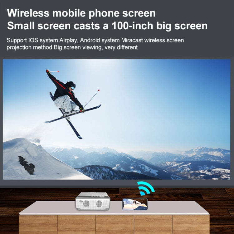 E460 1280x720P 120ANSI LCD LED Smart Projector, Basic Version, Plug Type:AU Plug - LED Projector by PMC TechLife | Online Shopping South Africa | PMC TechLife | Buy Now Pay Later Mobicred