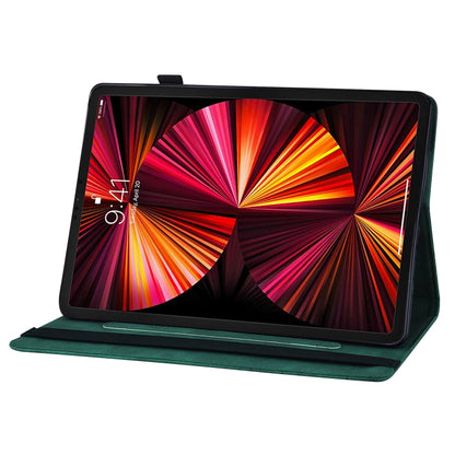 For iPad Pro 11 2022 / 2021 / 2020 / Air 2020 10.9 / 11 2024 Big Butterfly Embossed Smart Leather Tablet Case(Green) - iPad Pro 11 (2022/2021) Cases by PMC Jewellery | Online Shopping South Africa | PMC Jewellery | Buy Now Pay Later Mobicred